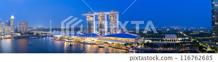 現代城市景觀 - 新加坡全景夜景 現代城市景觀 - 新加坡全景夜景 116762685