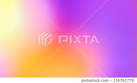 Abstract blurry Color Gradient Background - Soft Pastel Hues in Pink, Purple, Yellow, and Orange for Background, Copy space, Digital Art and Design Projects 116762778