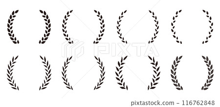 Laurel wreath frame Black laurel frame 116762848