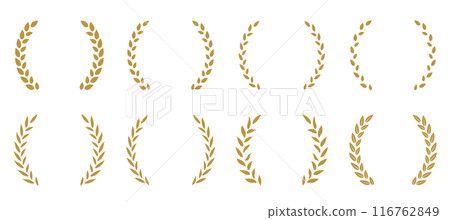 Laurel wreath frame Gold laurel frame 116762849