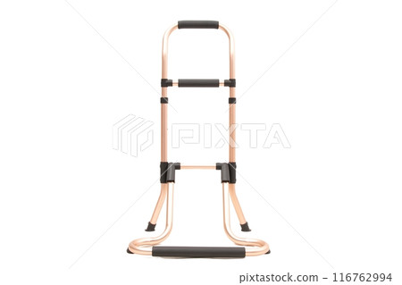 Medical walker for patient, elderly, assistive device isolated on a white background. Medical concept. Medical walker for patient, elderly, assistive device isolated on a white background. Medical concept. 116762994
