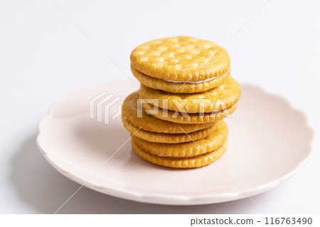 stack of biscuits 116763490
