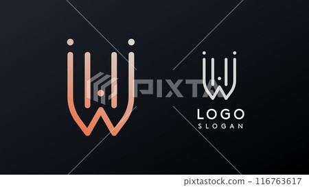 Stylized letter W, tech-inspired typography logo, unique extraterrestrial civilization symbol ancient inscriptions for creative branding, tech logo. Nordic runes monogram, abstract linear logotype Stylized letter W, tech-inspired typography logo, unique extraterrestrial civilization symbol ancient inscriptions for creative branding, tech logo. Nordic runes monogram, abstract linear logotype 116763617