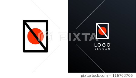 Letter S modern logo featuring geometric shapes, circle and lines. Abstract minimalist logotype for Japanese restaurant branding, tech companies, creative business identities. Vector illustration Letter S modern logo featuring geometric shapes, circle and lines. Abstract minimalist logotype for Japanese restaurant branding, tech companies, creative business identities. Vector illustration 116763706