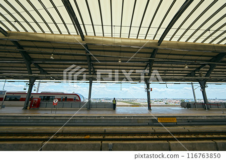 the station platform in Bangkok.. 116763850