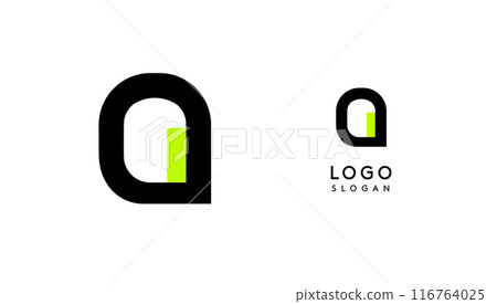 Bauhaus flat unique Letter Q, color logo for business, tech apps, architectural brands. Minimal modular geometric design, simple modern branding. Vector logotype Bauhaus flat unique Letter Q, color logo for business, tech apps, architectural brands. Minimal modular geometric design, simple modern branding. Vector logotype 116764025