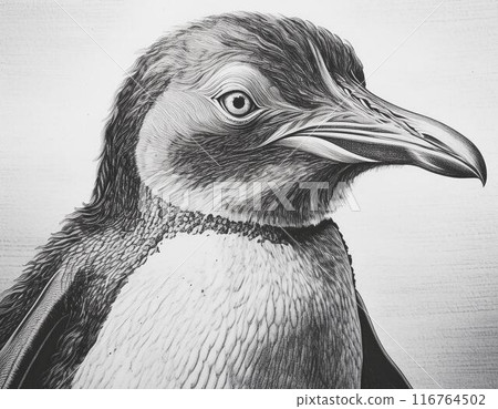 Penguin facing forward 116764502