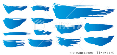 畫筆線線組畫筆描邊手寫藍色漸變 116764570
