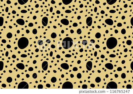 Small dash pattern. Seamless minimal dash pattern, small elements on yellow background. Small dash pattern. Seamless minimal dash pattern, small elements on yellow background. 116765247