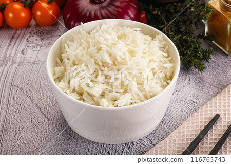 Indian cuisine Steamed basmati rice 116765743