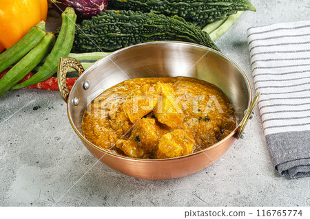 Spicy chicken masala in the bowl 116765774