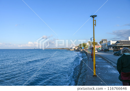 promenade overlooking the Mediterranean Sea in Cyprus 2 promenade overlooking the Mediterranean Sea in Cyprus 2 116766646