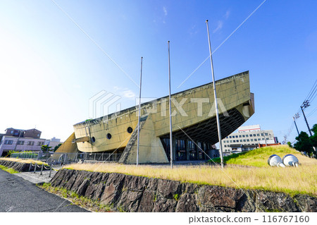 丹下健三設計的舊香川縣立體育館（香川縣高松市），又稱船舶體育館 116767160