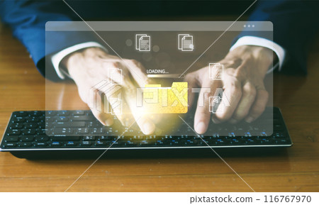 Document management system concept. Document management system concept. 116767970