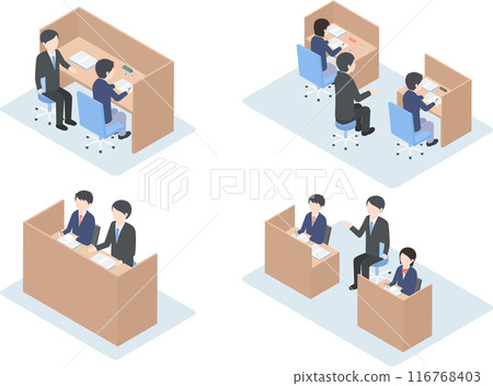 輔導教育等距插畫集 輔導教育等距插畫集 116768403