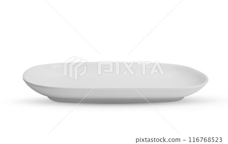 white rectangular flat plate white background. white rectangular flat plate white background. 116768523
