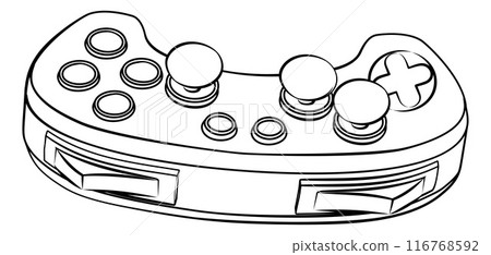 Video Gamer Cartoon Icon Game Gaming Controller Video Gamer Cartoon Icon Game Gaming Controller 116768592