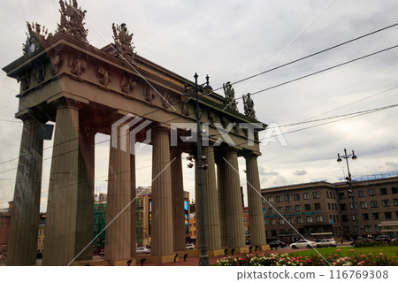 Moscow Triumphal Gate is a Neoclassical triumphal arch in Saint Petersburg, Russia 116769308