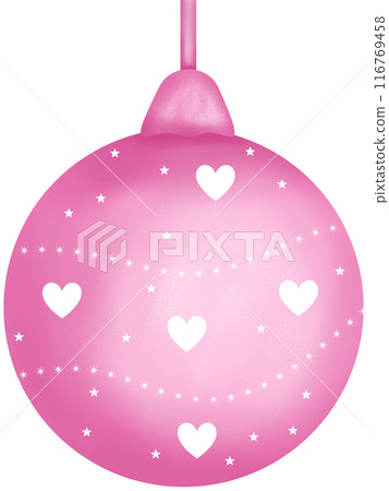 colorful cute Christmas balls 116769458