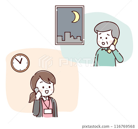 老人深夜給上門護理站打電話 老人深夜給上門護理站打電話 116769568