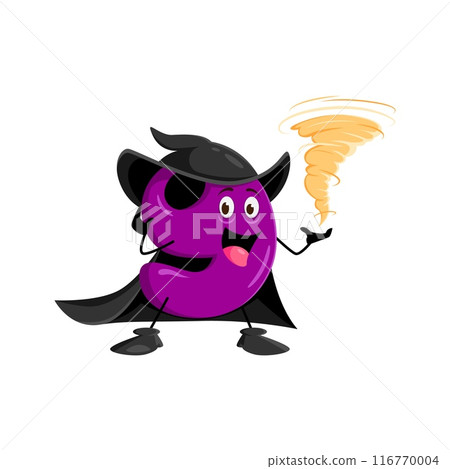Cartoon math number nine Halloween wizard, witch and mage character. Isolated vector 9 personage wielding numeric magic with a swirling tornado spell. Whimsical figure, casting numerical storms Cartoon math number nine Halloween wizard, witch and mage character. Isolated vector 9 personage wielding numeric magic with a swirling tornado spell. Whimsical figure, casting numerical storms 116770004