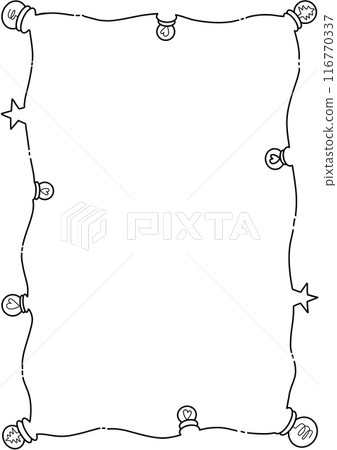 doodle frame background 116770337