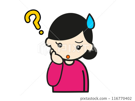 Thinking woman Thinking woman 116770402