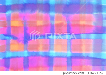 Beautiful vibrant bleeds! Pink and blue watercolor art 116771152