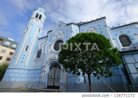 St. Alzbeta Church, also known as the Blue Church, Bratislava, Slovakia, Central Europe 116771172