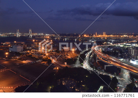 Night view from Yokohama Marine Tower Night view from Yokohama Marine Tower 116771761