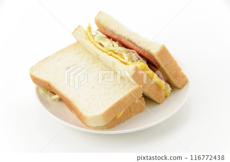 Pork and egg sandwich 116772438