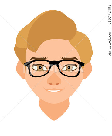 face young man with different hairstyles flat style vector illustration face young man with different hairstyles flat style vector illustration 116772498