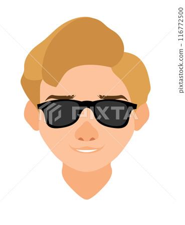 face young man with different hairstyles flat style vector illustration face young man with different hairstyles flat style vector illustration 116772500