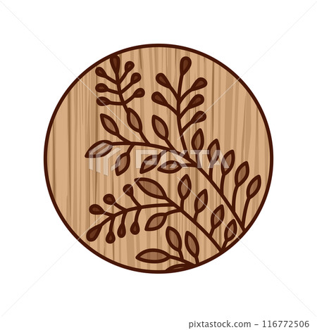 Simple circular wooden playing cards - Fuzuki, Hagi, July, Hagi cassava Simple circular wooden playing cards - Fuzuki, Hagi, July, Hagi cassava 116772506