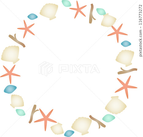 沙灘物品框架 116773272