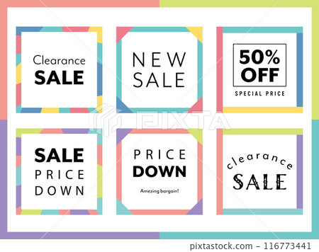 色彩繽紛可愛的方框 116773441