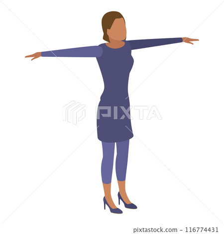 3D Isometric Flat Vector Set of English Alphabet with People, ABC Letters. Item 2 3D Isometric Flat Vector Set of English Alphabet with People, ABC Letters. Item 2 116774431