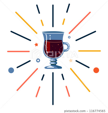 Merry Christmas Mulled wine Glass Winter holidays Merry Christmas Mulled wine Glass Winter holidays 116774565