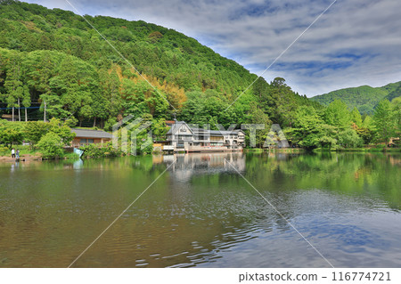 May 15 2024 Landscape of Kinrin Lake in Yufuin, Oita, Japan 116774721