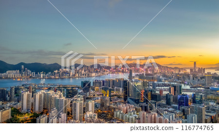 Kowloon Peninsula of east part, hong kong July 6 2024 Kowloon Peninsula of east part, hong kong July 6 2024 116774765