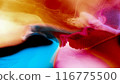Watercolor abstract background image that gives the impression of elegant crimson feathers 116775500