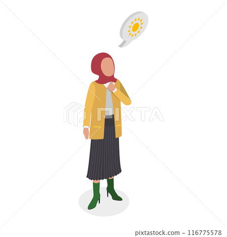 3D Isometric Flat Vector Illustration of Human Personality Feelings, Psychological Mindsets. Item 4 116775578