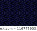 Blue jagged pattern graphic material on a black background 116775903