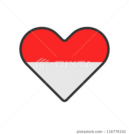 Indonesia flag design 116776102