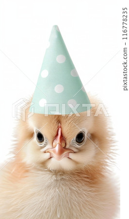 Chick in Party Hat 116778235