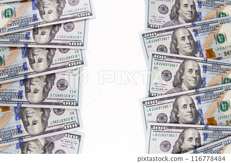 Money scattered on the desk. Finance and Economy concepts. Money scattered on the desk. Finance and Economy concepts. 116778484