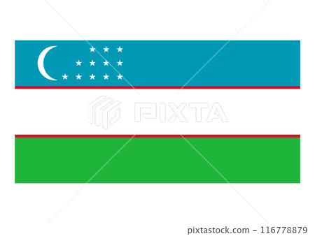 Flag Uzbekistan 116778879