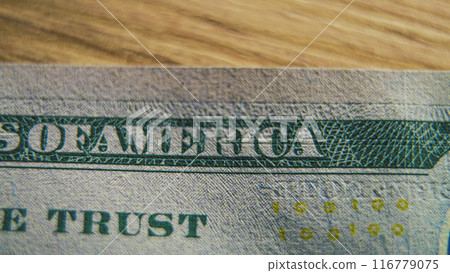 Process of verifying the authenticity of hundred dollar bank note 116779075