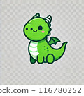 Green dragon illustration 116780252