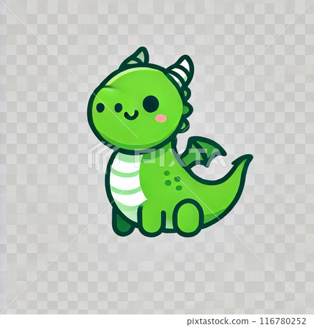 Green dragon illustration 116780252